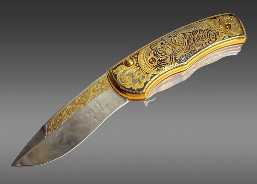 Нож складной "Тигры". Златоуст