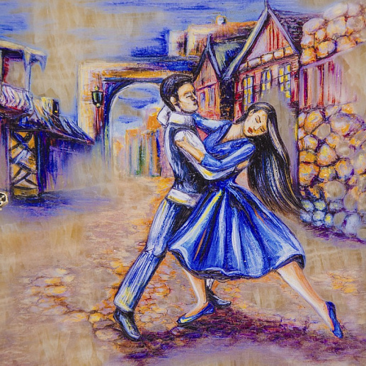 Бронзовая картина "Гитарист" купить с доставкой Бронзовая картина "Гитарист"